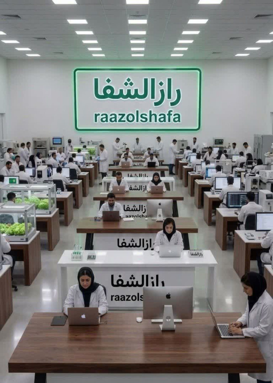 تصویر فضای کاری معرفی‌شده توسط مجموعه رازالشفا